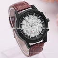 Leather strap sport men watch 2014